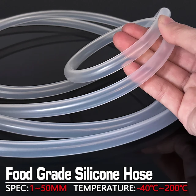 ท่อซิลิโคนใสเกรดอาหาร ขนาด 2-14 มม. 5/10 เมตร ปลอดสารพิษ ทนความร้อน ป้องกันการรั่วซึม สำหรับงานประปาและเครื่องดื่ม 1