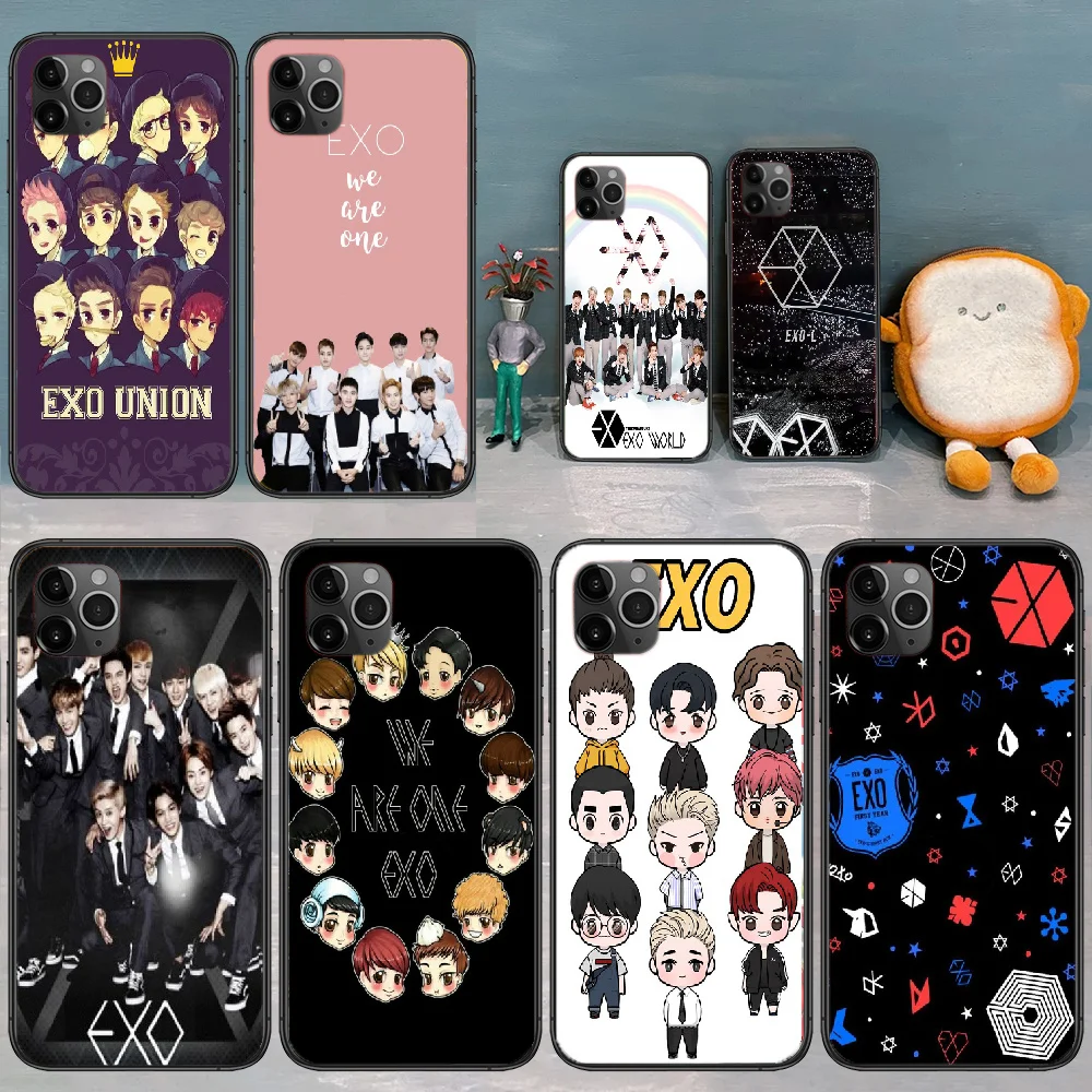 Чехол для телефона EXO Korea Kpop Girls Samsung Galaxy A 3 5 7 8 10 20 20E 21S 30 30S 40 50 51 70 71 черный чехол с