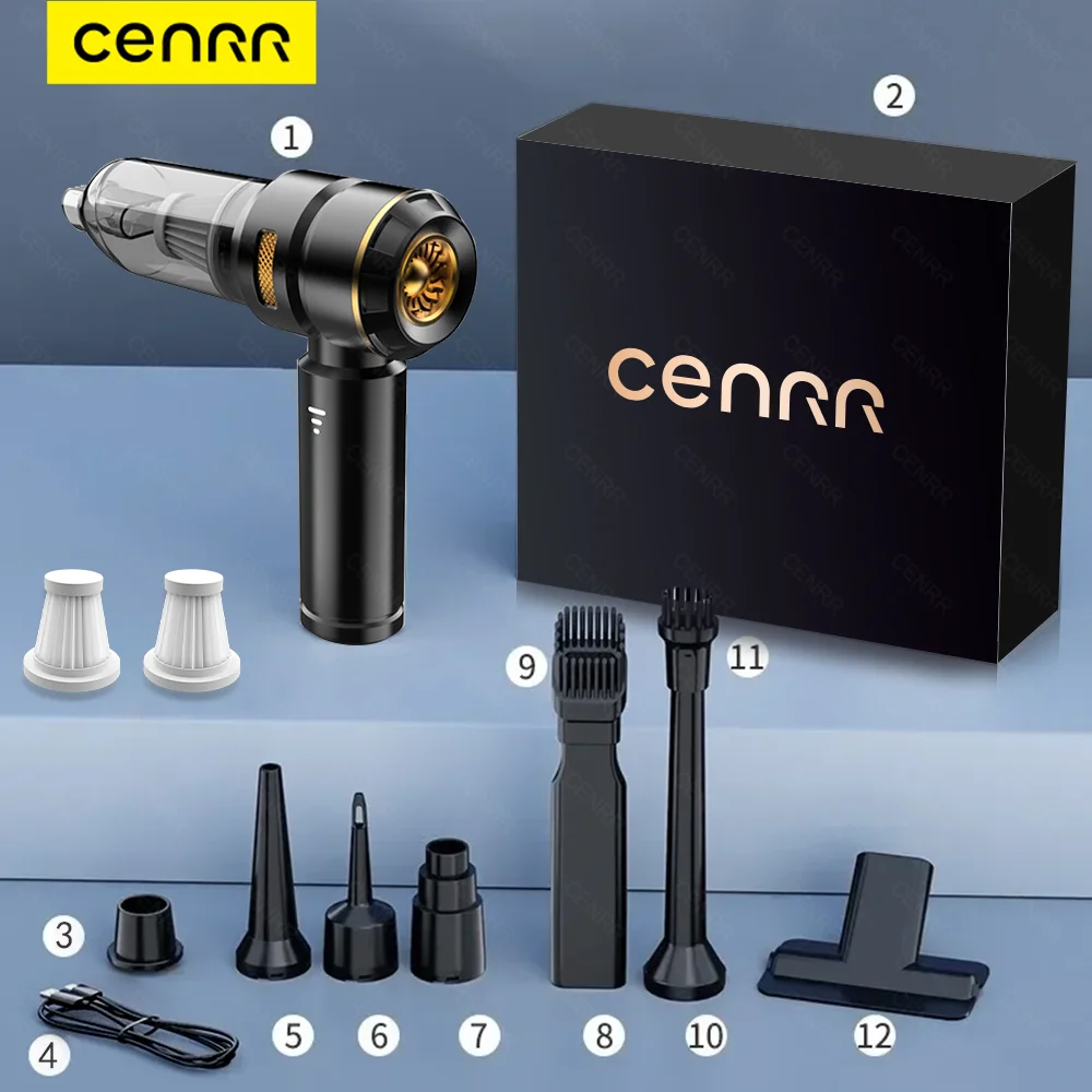 CENRR 998000PA Car Vacuum Cleaner Powerful Portable HandHeld Vacuum Cleaner thumbnail 6