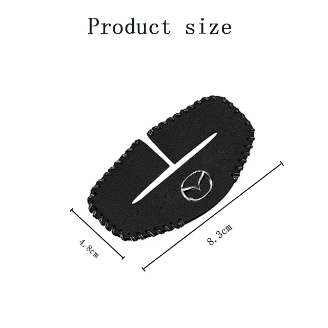 Car Seat Belt Buckle Cover Leather Protector Anti-collision Case For Mazda RX8 RX7 MX3 Axela Atenza MX5 CX9 CX7 SKYACTIV 2pcs