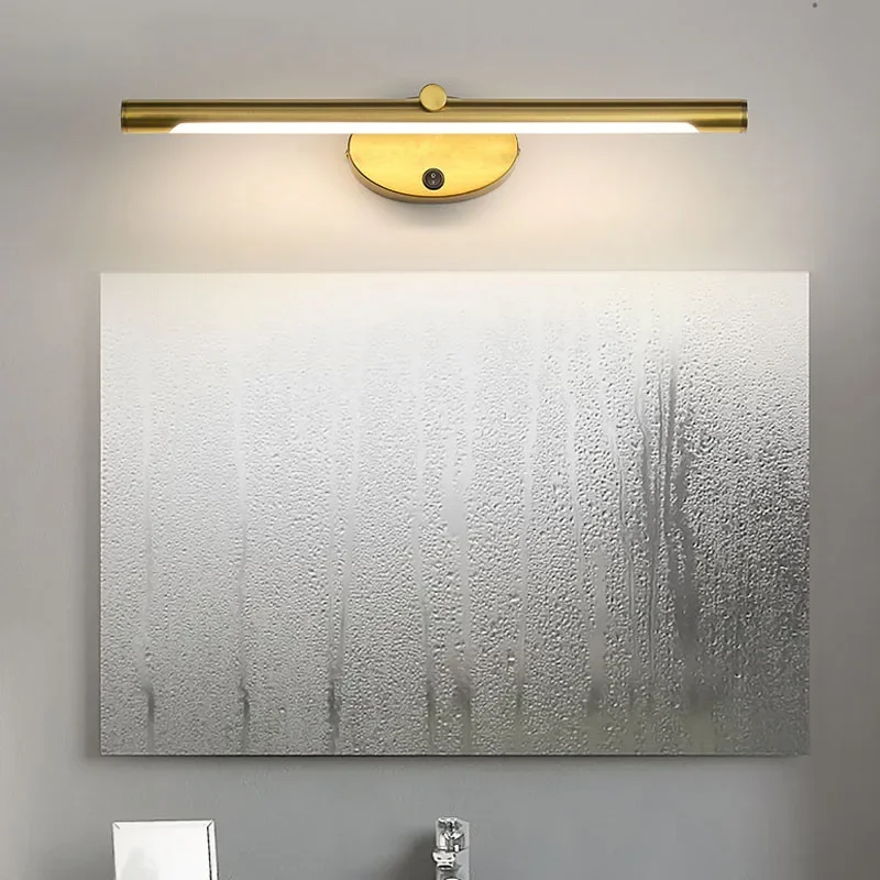 Modern LED Bathroom Wall Lamp Bathroom Hardware Wall Sconce With Touch Switch For Bedroom LED Bathroom Bath Mirror Line Lamp 5