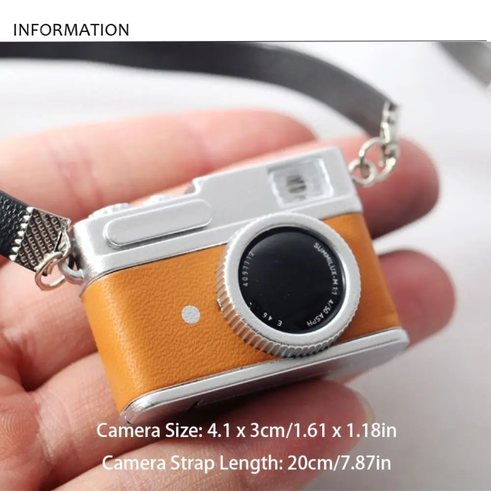 Pretend Play OB11 Doll Accessories Doll House Accessories Photographic Prop Simulation Camera Witn Flash Lamp Cute Strobe