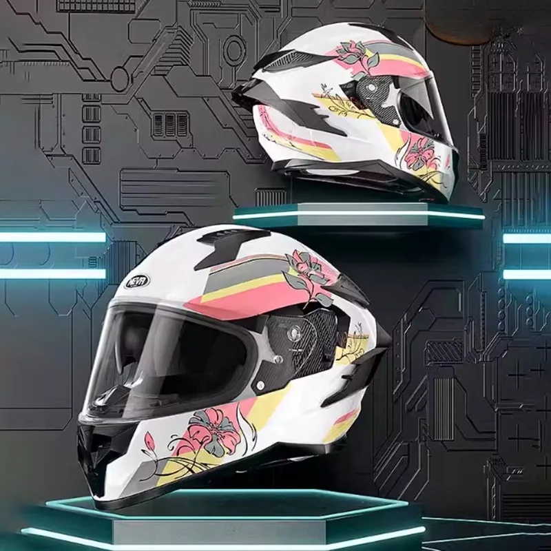 

Мотоциклетные полностью закрытые Шлемы ABS для мужчин и женщин, локомотивная модель, индивидуальный классный полноразмерный шлем для внедорожника, всесезонный шлем