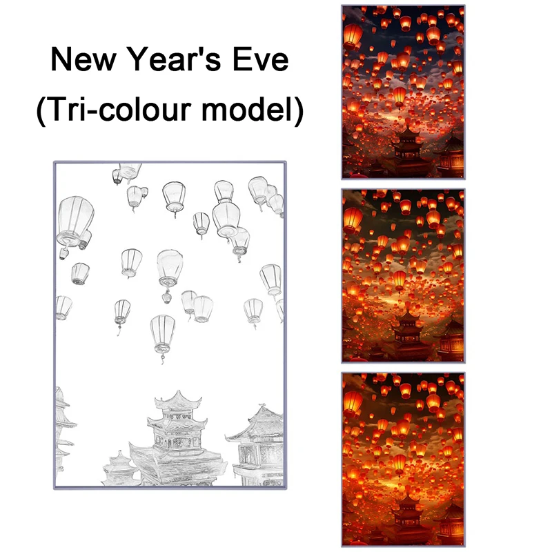 Description Picture 5 of itemINS Lighting Painting Decorations Modern And Minimalist Bedside Bedroom Creative Luminous Lighting Painting Three Color Dimming