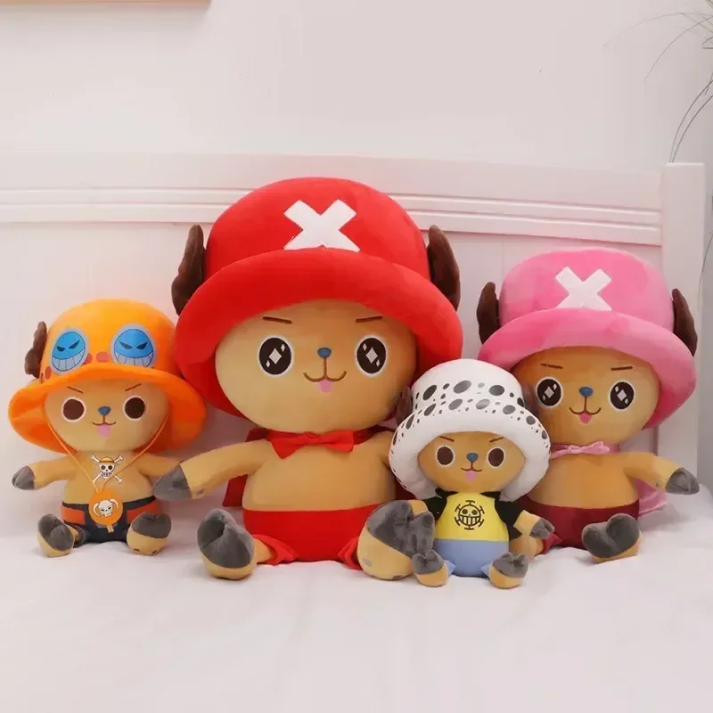 

One Piece Anime Figure Monkey D. Luffy Tony Chopper Stuffed Plush Doll Toy kawaii Decoration Sleeping Pillow Christmas Gift
