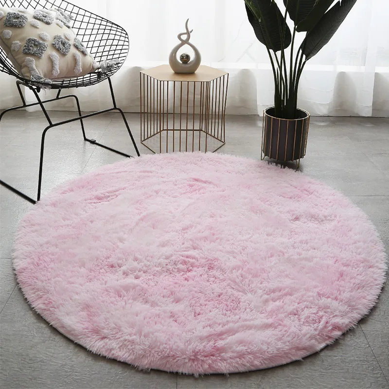 Solid Soft Bathroom Carpet Mat Rug, Round 1 PCS Anti-Slip Bath Mats Rug In The Toilet, Mat Carpet Rugs For Bathroom Alfombra