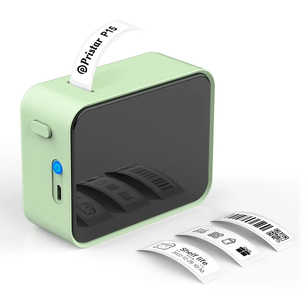 Wireless Bluetooth Thermal Label Printer with Adhesive Label Tape