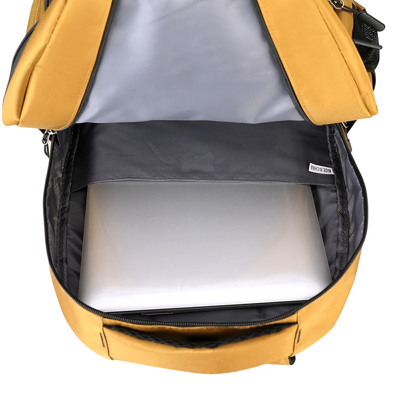 Large-capacity backpack with zippered compartments and padded back panel, made of high-quality and durable polyester material, f
