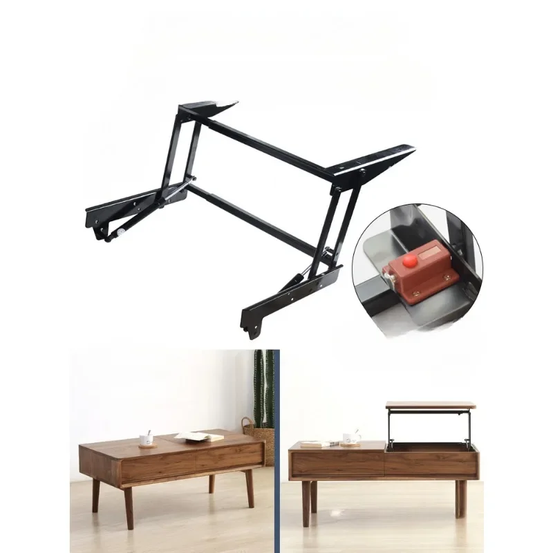 

Tea table tabletop folding elevator multifunctional bedside table hydraulic support trunk renovation hardware adjustment