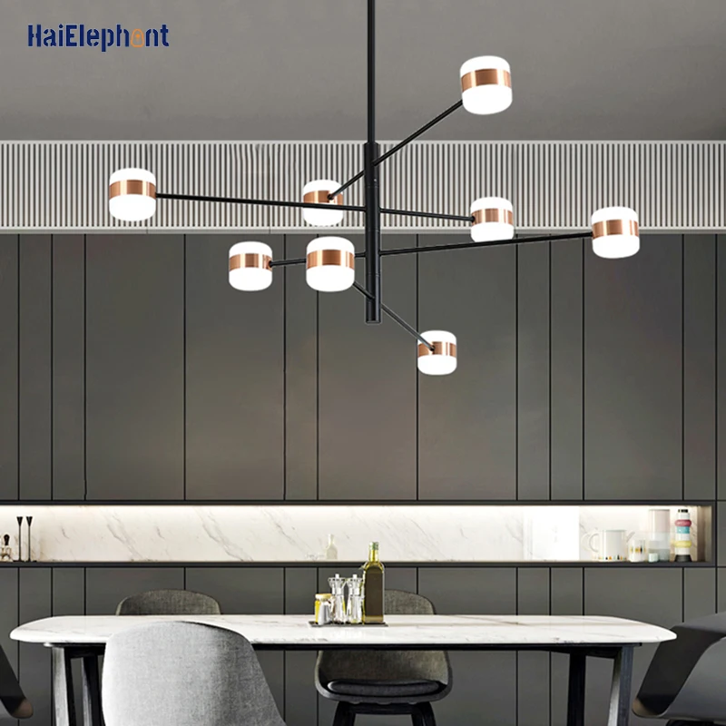 

Modern LED Chandelier Lighting For Living Room Dining Bedroom Indoor Luminaria Fixtures Lustres Adjustable Boom Lamps AC90-260V