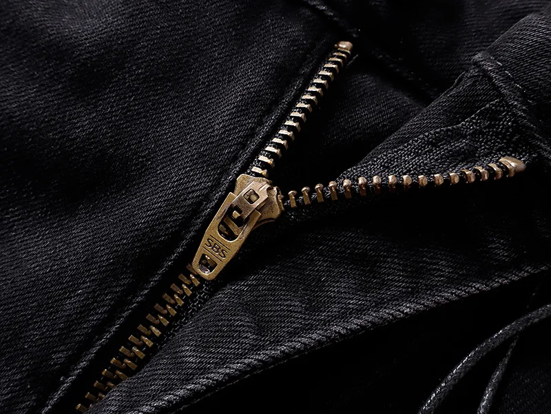 بنطلون جينز رجالي ضيق من ماركة RTA بتصميم ممزق ومزين بالرسم والجرافيتي، بنطلون طويل للشارع