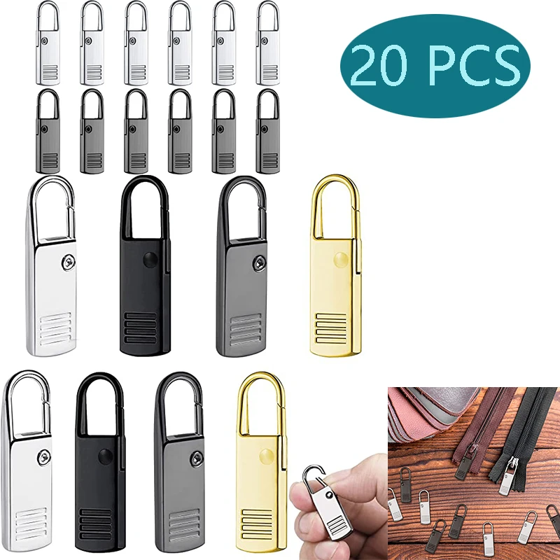 Zipper Puller Detachable Zipper Pull Replacement Universal Metal Zipper