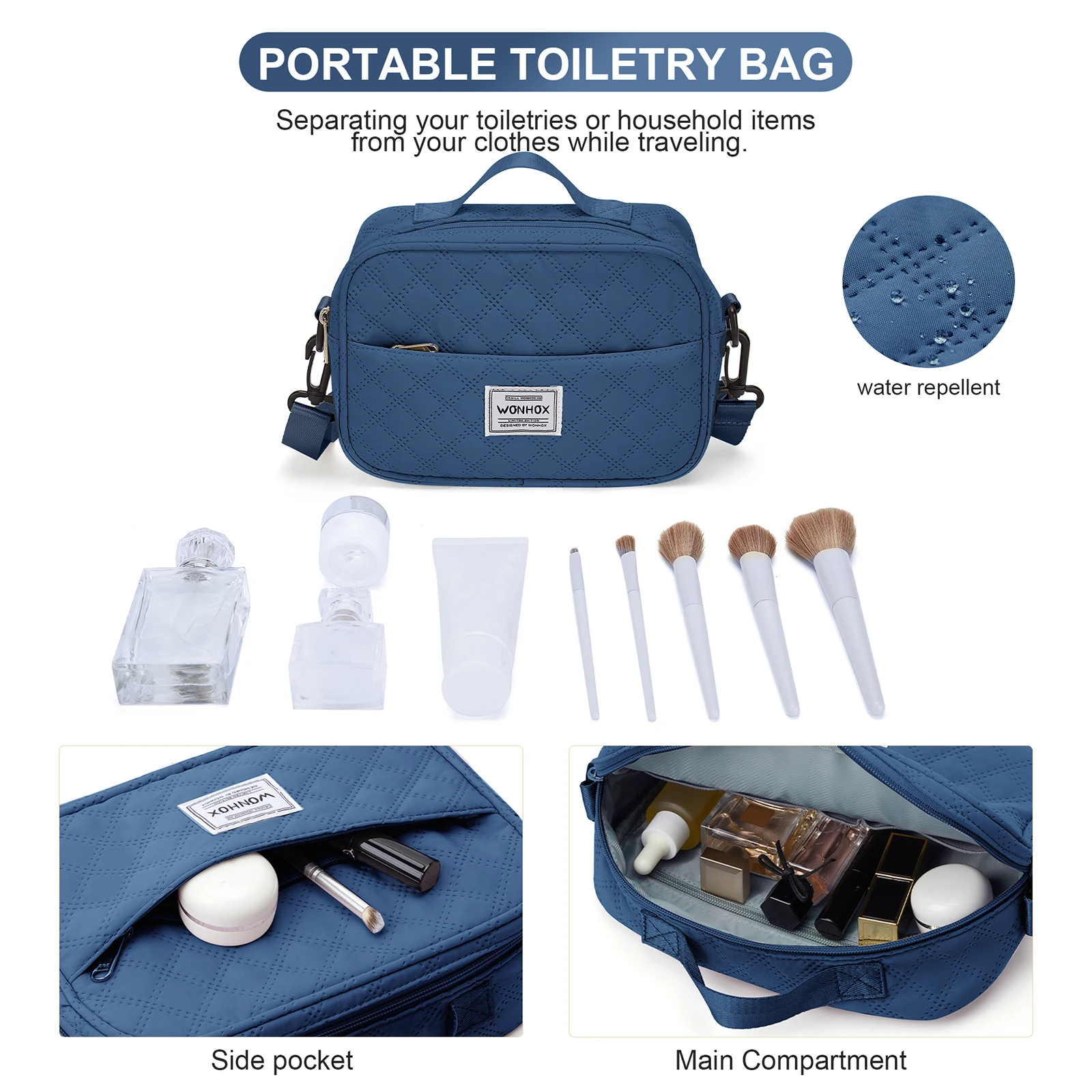 Borsone da viaggio pieghevole per donna weekender bagaglio mano_voghion.com