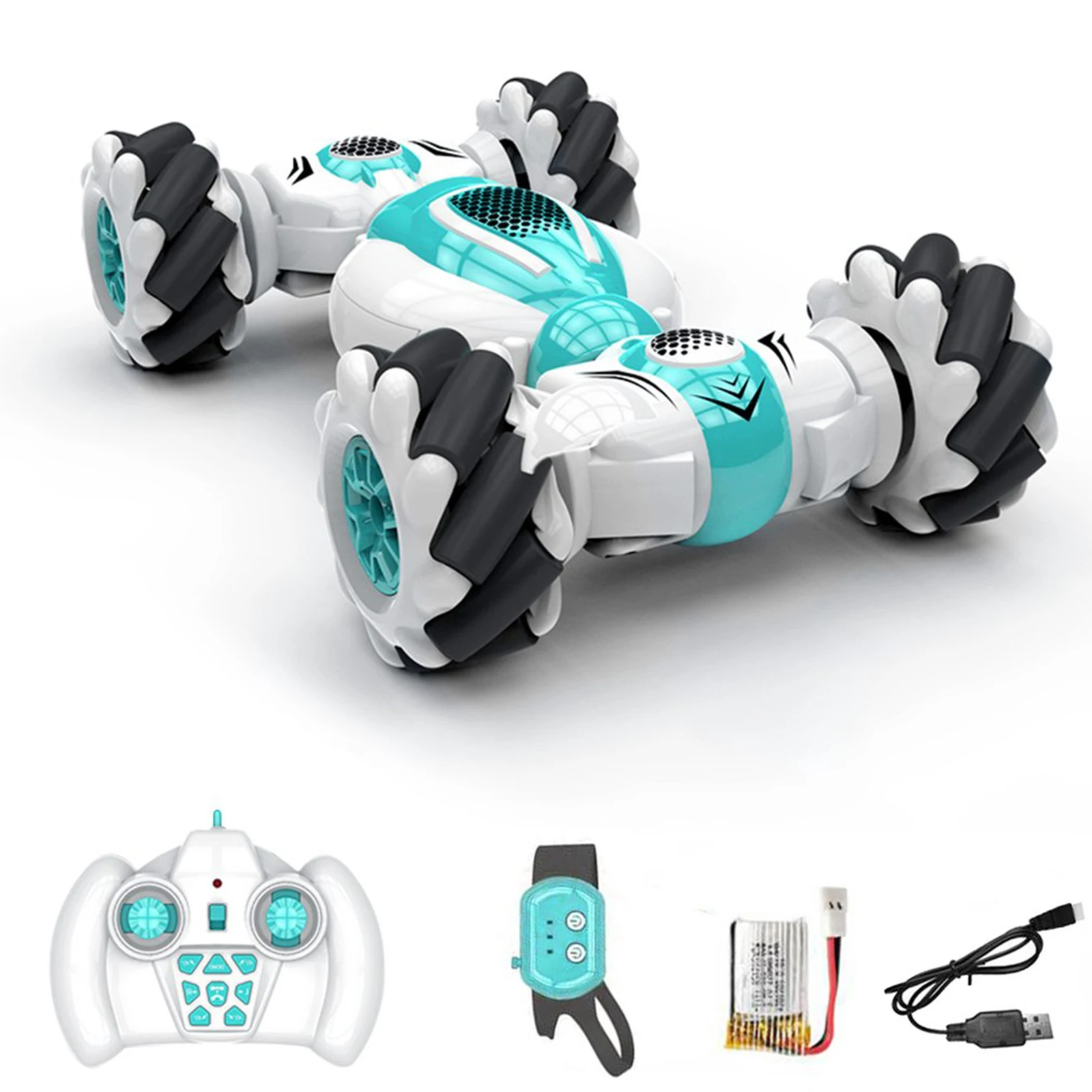 3.7V 220mAh Cartoon Electric Car Toys Anti Crash 4WD Pocket Vehicle Model 25min Working Time Deformation Design for Kid Child 3
