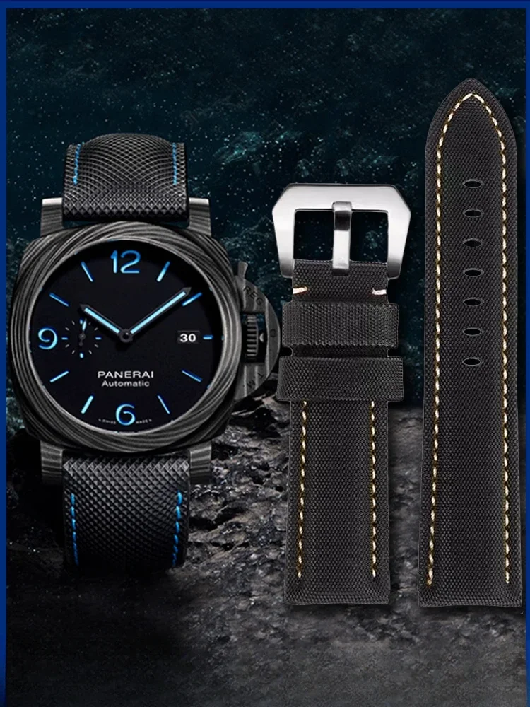 

Ремешок из углеродного волокна для Panerai 441 Semen Sterculiae Lychnophorae Pam01661 Lu Mino 24 26 20 мм, аксессуары