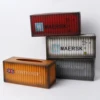 Metal Paper Towel Holder Tissue Boxes Toilet Paper Dispenser Paper Towels Holder Countertop Tissue Box Paper Storage Box 5