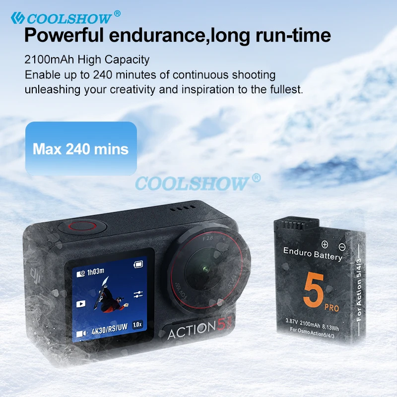 Batterie et chargeur inclus dans le lot de la Mini Caméra Sport HD 1080P