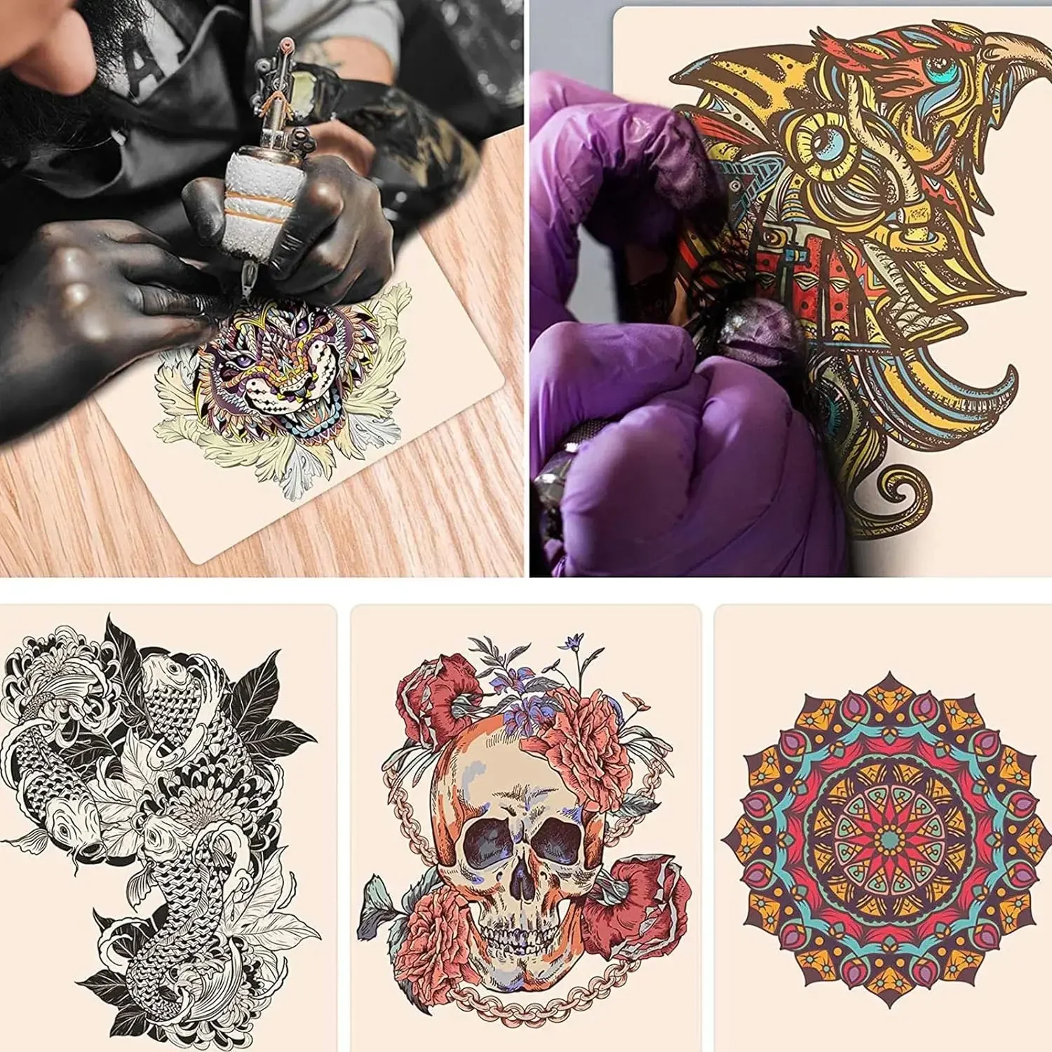 Blank Tattoo Practice Skin 5/10Pcs Tattoo Skin Practice Double Sides Microblading Eyebrow Fake Sheet tattoo practice skin