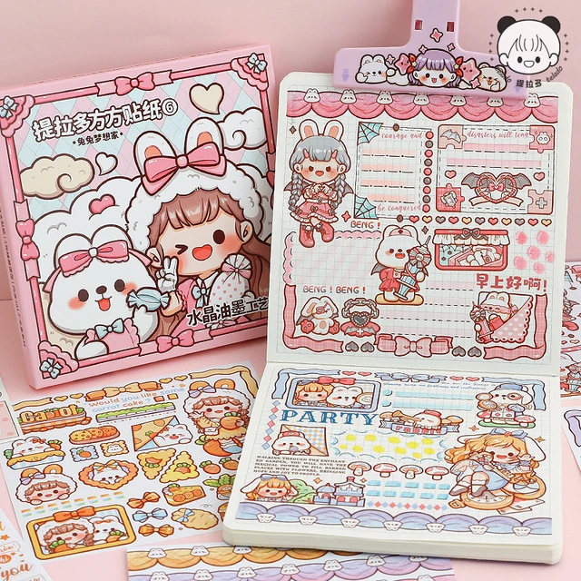 50pcs/1lot Kawaii Scrapbook Sticker Soul Travel Scrapbooking Supplies  Planner Decorative Craft Stationery Sticker