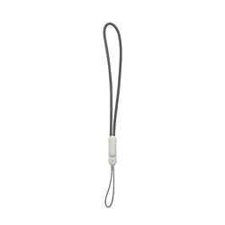 Universal Strap Lanyard with Keychain Holder and Accessory Organizer (Silver / Gray)