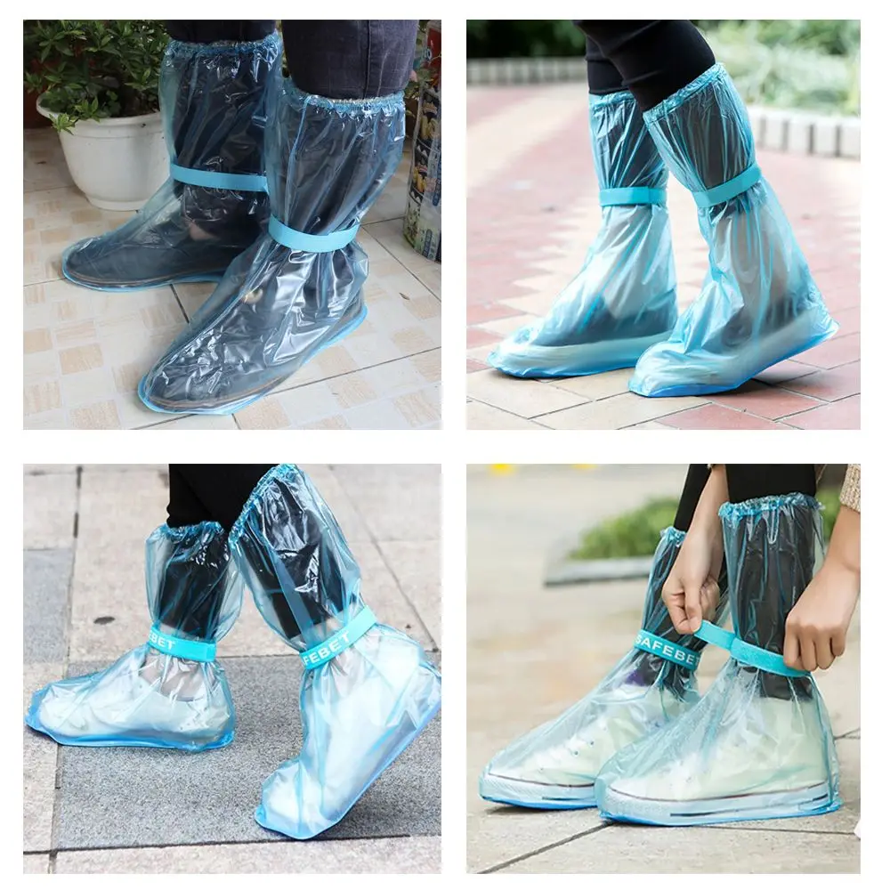 Couvre-chaussures de voyage réutilisables en PVC imperméable