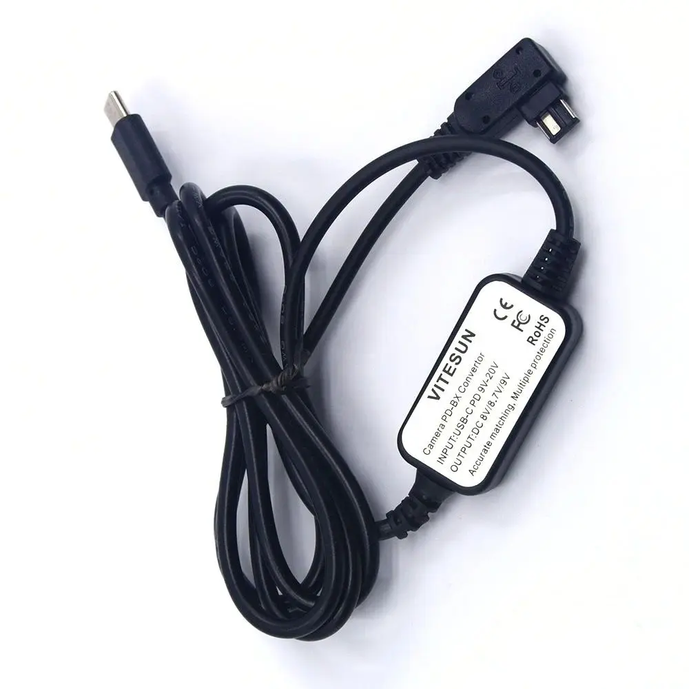 Cavo Convertitore Pw10Am Usb-C Pd Adatto Per Fotocamera Sony Alpha A58 A99 A77 Ii Dslr-A100 A200 A230 A290 A330 A350 A380 A390