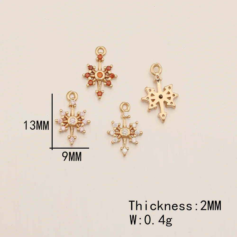 Cordial Design 9*13MM 100Pcs CZ Charms/Flower Shape/Hand Made/DIY Jewelry Parts/Rhinestone Pendant/Jewelry Findings & Components - cordial