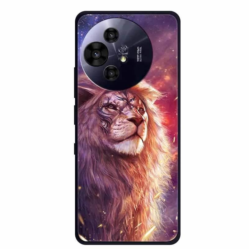 Black Silicone Protective Back Cover - Stylish and Durable Bumper Coque for TCL 50 Pro NxtPaper 5G