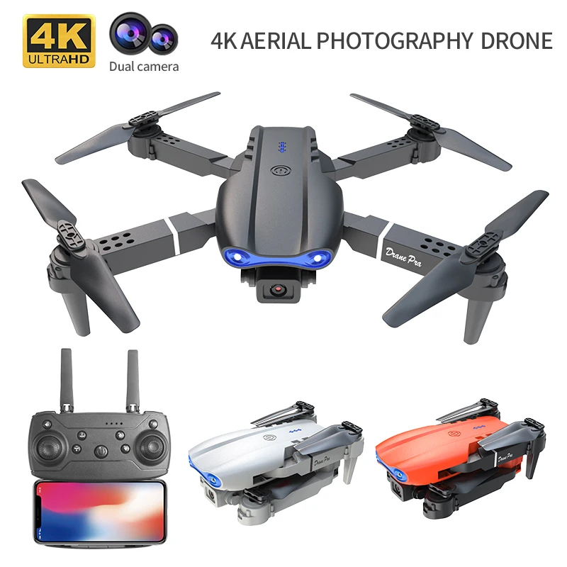 Drone Quadcopter New MINI E99Pro RC Drone 4K Professional Wide Angle Dual HD Camera Foldable 5G WIFI FPV Height Hold