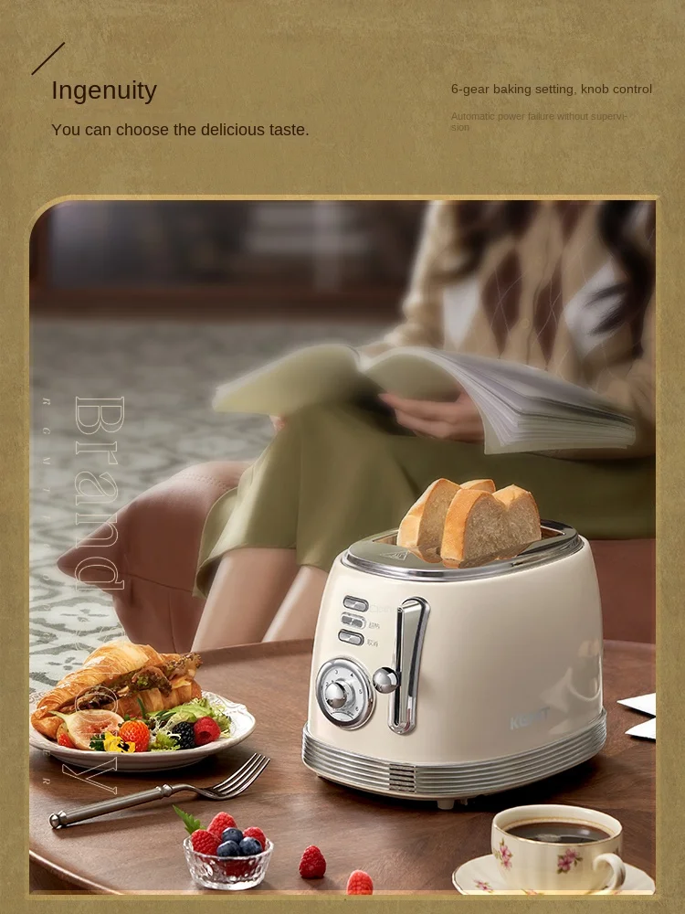 220V KGMT Toaster Oven,  New Breakfast Machine, Multifunctional Mini Toast Oven for Home Use 5