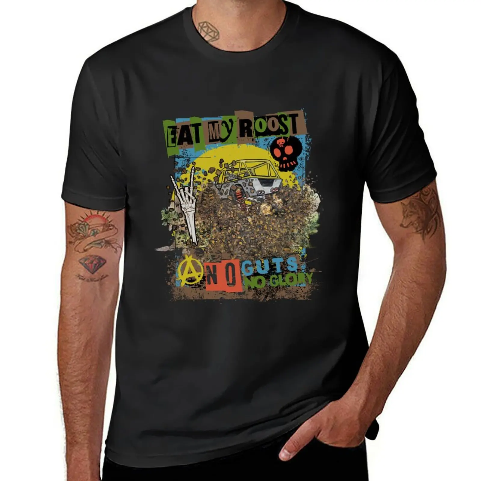 

Копия Eat My Roost 4x4 внедорожный Радиоуправляемый грузовик выгорает графику. 3 футболки funnys винтажные мужские футболки
