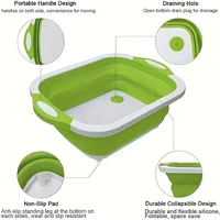 Portable Space Saving Basin with Built-in Sink and Storage Function - Perfect for Outdoor Camping Travel Home Folding Basin 5