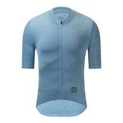 Men's Breathable Short Sleeve Cycling Jersey - Summer Road Bike Shirt Pro Team Edition - Asia S (EU XS) (Gray YJZ008)