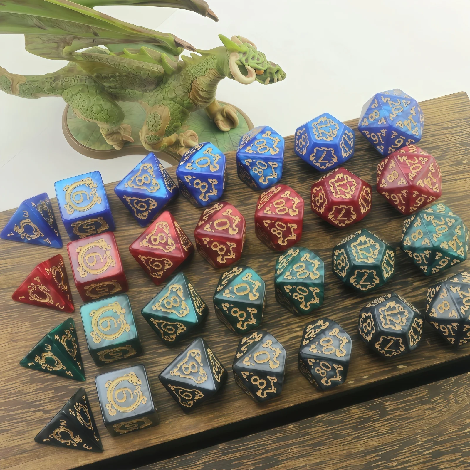 DND 주사위 세트 7개 보드 게임 주사위 게임 용품 레저 엔터테인먼트 테이블탑 게임