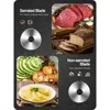 Meat Slicer 200W Electric Deli Food Slicer with 2 Removable 7.5" Stainless Steel Blade, Adjustable Thickness for Home Use, 2