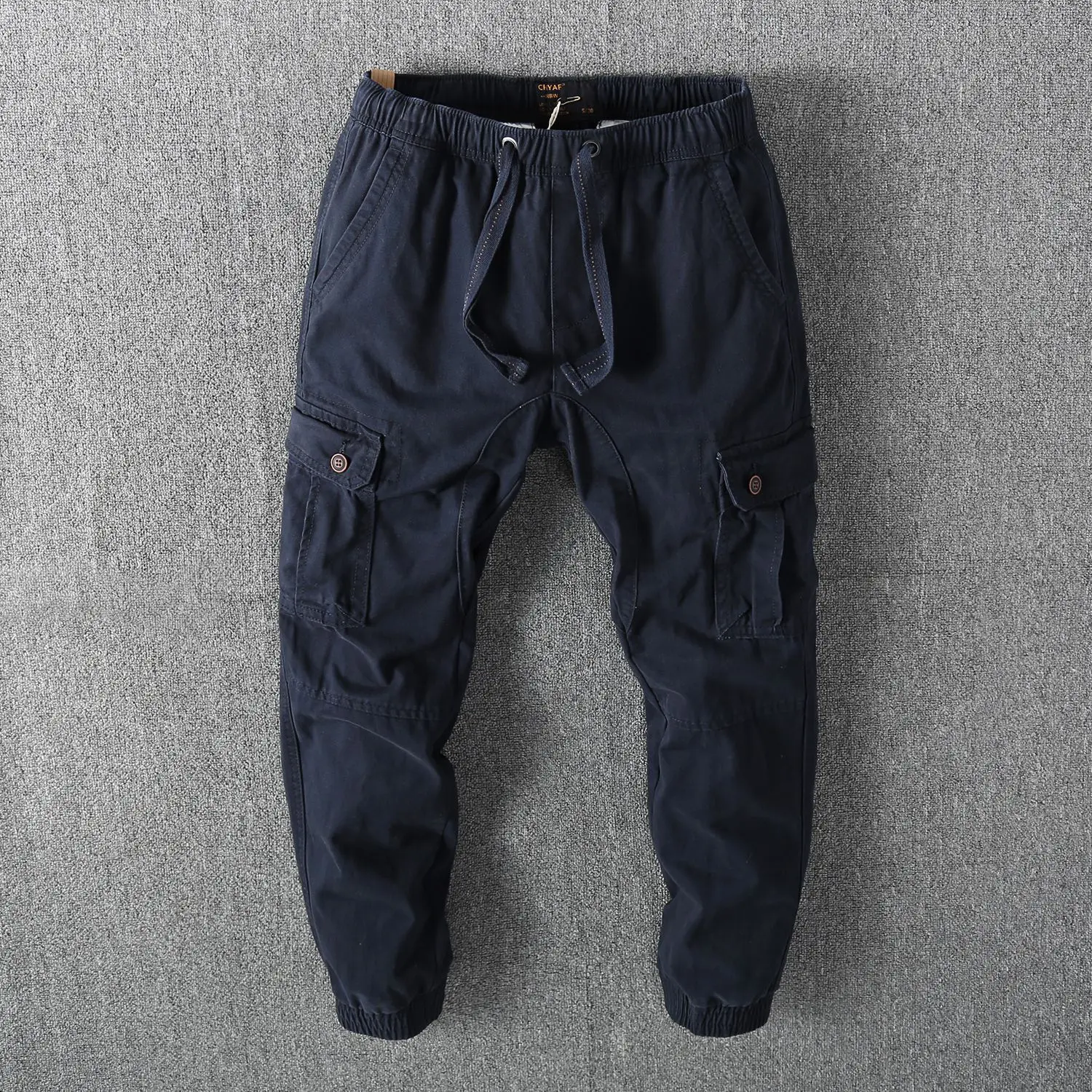Men's Spring New Causal Pants Military Tactical Camouflage Multi Pockets Cargo Pants Outdoor Sports Jogger Pants