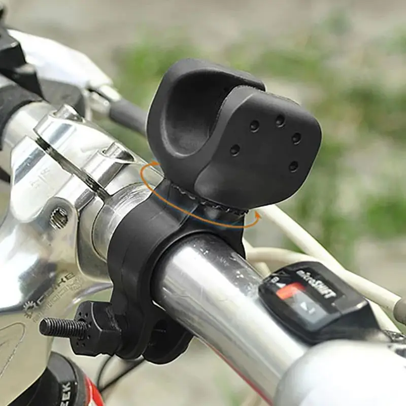 Bicycle Flashlight Holder Bike LED Flashlight Mount Bracket 360 Degree Rotation Bicycle Front Light Stand Clip Flash Torch Holder Bicycle Accessories