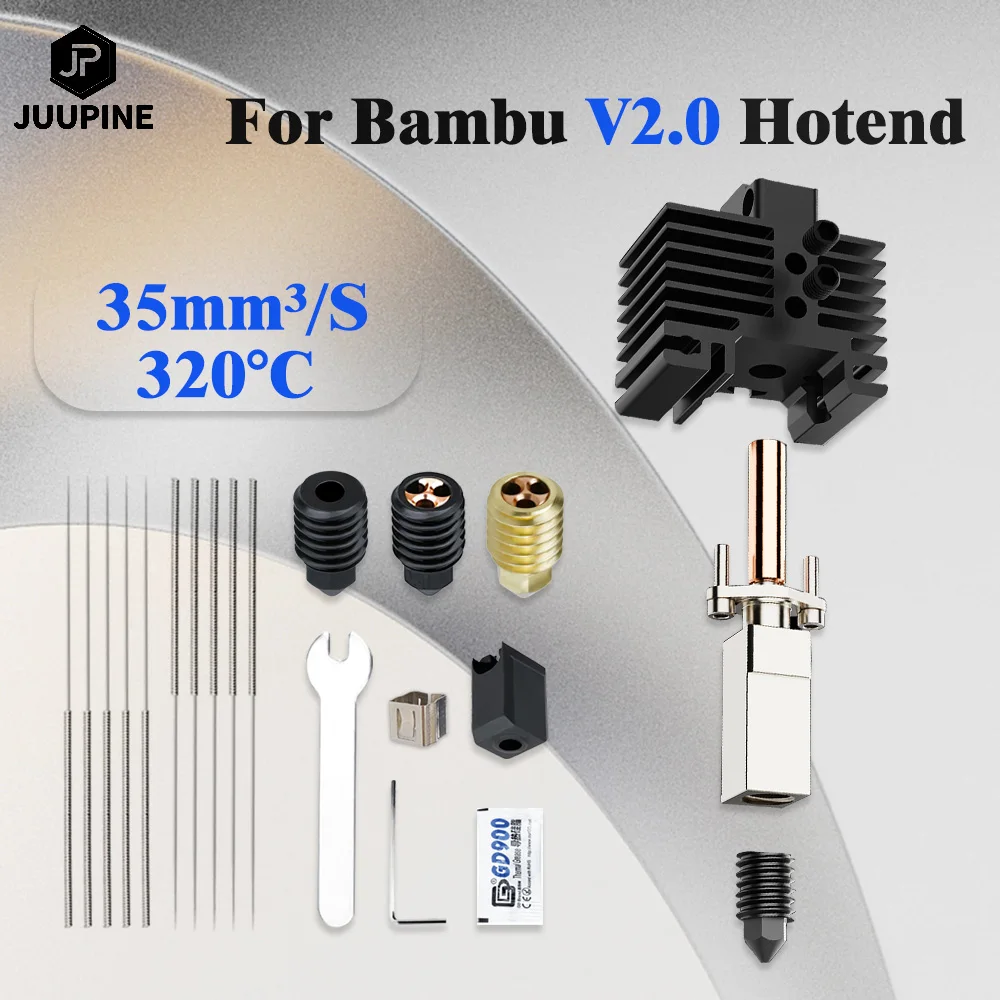 For Bambu Lab Hotend Upgrade 2.0 Version Cht nozzle bambulab Bi Metal Fit Bamboo Bambulabs X1 X1C P1P P1S hotend P1P Thermistor