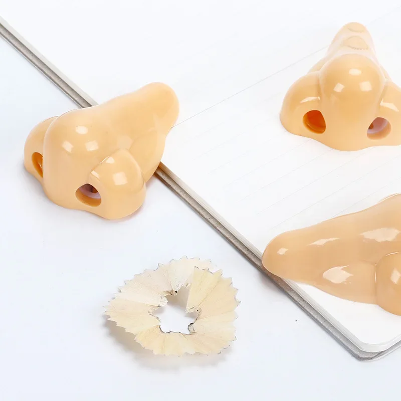 Nose Pencil Sharpener Double Hole for Kids
