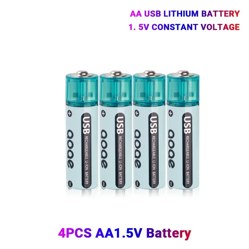 1.5V Aa 2700Mwh Aa Batteria Ricaricabile Usb Batteria Al Litio Baterias Ricargables Aa Bateria De Litio