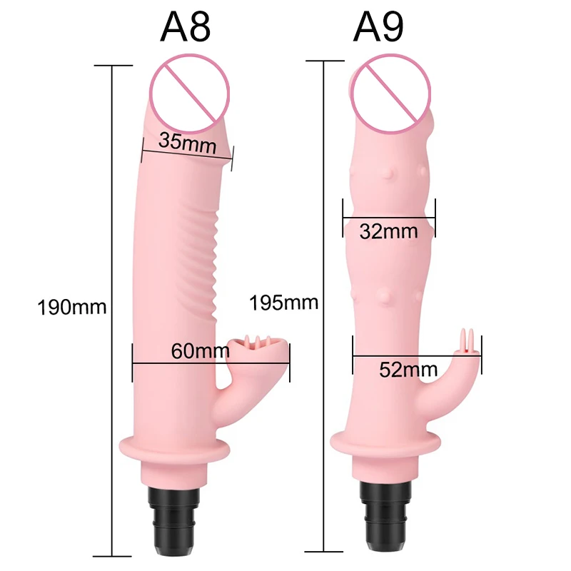 Vibration Dildo Massage Gun Heads Silicone Sex Toys for Female