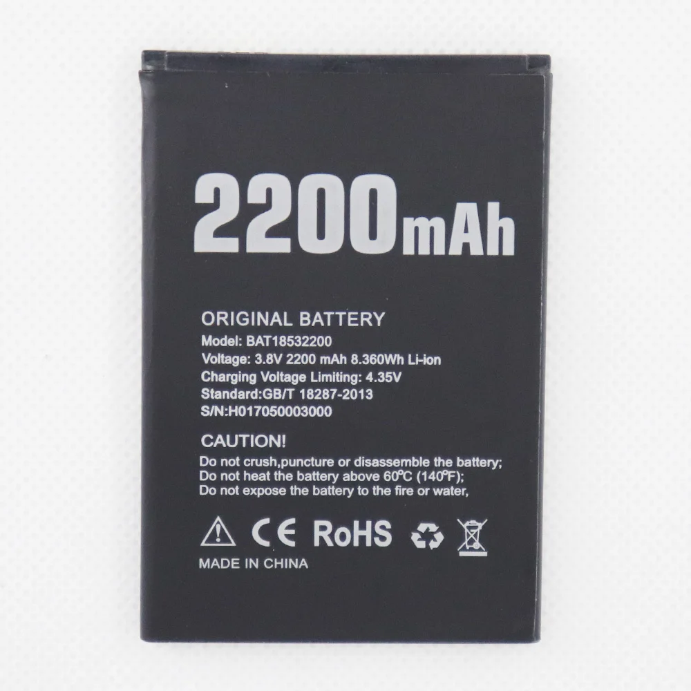 

2022 Date Original Mobile phone battery for DOOGEE BAT18532200 battery 2200mAh