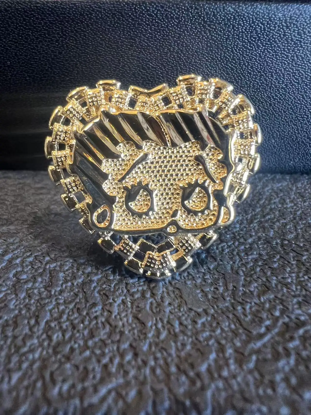 Unique 14K Gold Plated Ring Money Bag Ring Porker Ring 3