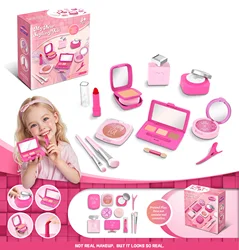 Princess Pretend Play Makeup Set for Kids - Perfect Birthday or Christmas Gift for Girls (Pink)