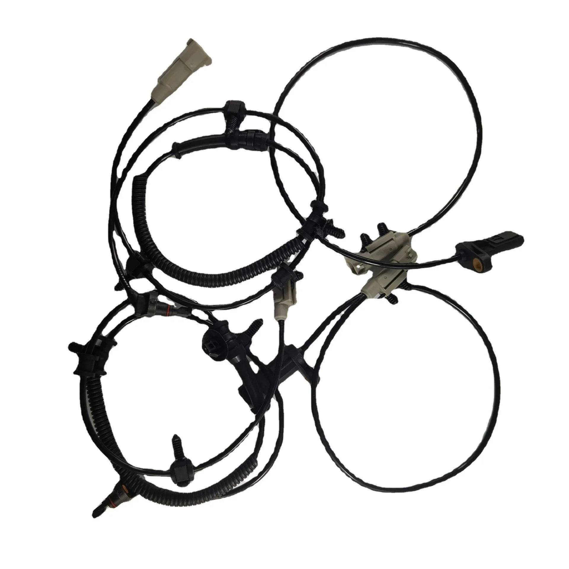 Auto Speed Sensor Set 4 ABS Speed Sensor Front & Rear for:2006-2010 Jeep Commander Grand Cherokee 56044144AA 56044144AB 56044146AA 56044146AB