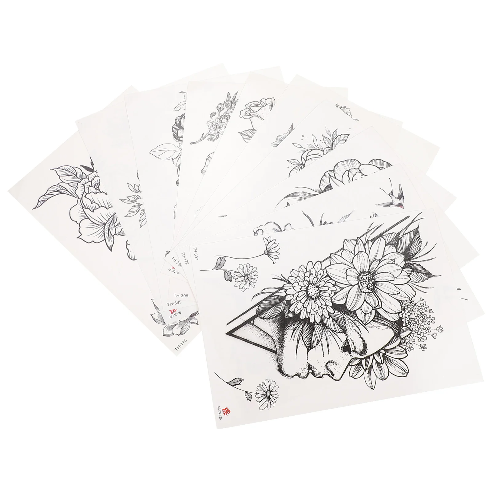 

Tattoo Stickers Temporary Tattoos Decal Flower Pattern Tattooing Novel Body Waterproof Decals