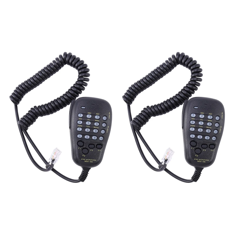 Top Deals 2X Speaker For Yaesu Mh-48 Mh-48A6J Dtmf Speaker Microphone For Ft-8800R Ft-8900R Ft-7900R Ft-1807 Ft-7800R Ft-2900R