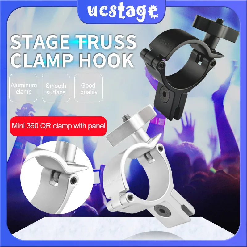 

Mini 360 Clamp With Panel 100kg Load-bearing 50mm Stage Light Hook Clamp For 48-51mm F34 Truss Stage Accessories