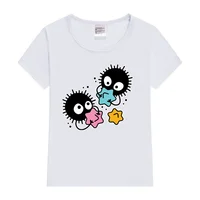Soot studio ghibli Kids T-Shirt Kawaii T-Shirt Kids Summer Short Sleeve Tees Cartoon Animal Boys Girls Kawaii Tops Tshirt 4