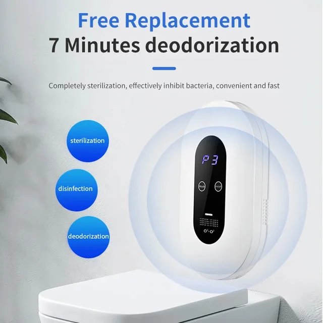 Negative Ion Air Purifier Ozone Generator Sterilize Smart Formaldehyde Deaerator Kitchen Toilet Deodorant Pet Room Deodorizer 3